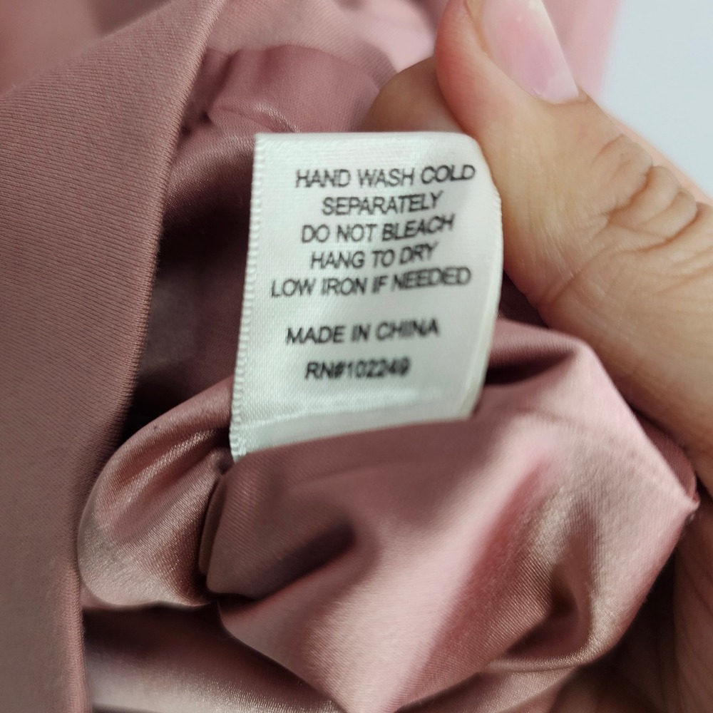 Skies Are Blazer Medium Pink Boyfriend Button Career Casual Office Business Knit - Picture 8 of 8